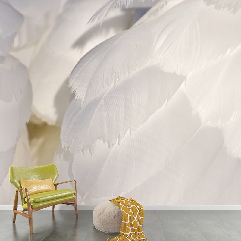 Photography Wall Mural Wallpaper Feather Sitting Room Wall Mural