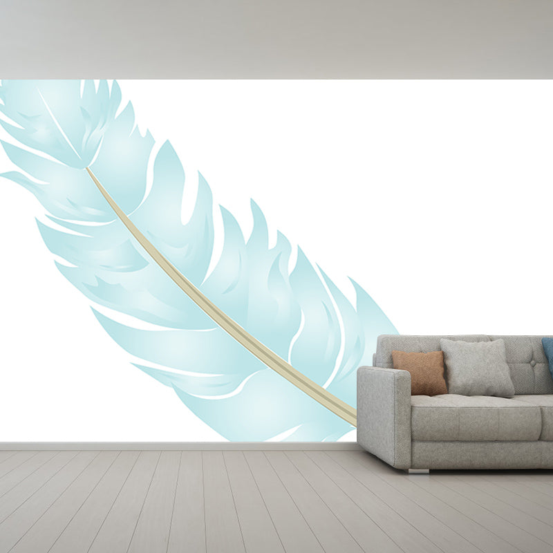 Environmental Illustration Mural Wallpaper Feather Indoor Wall Mural