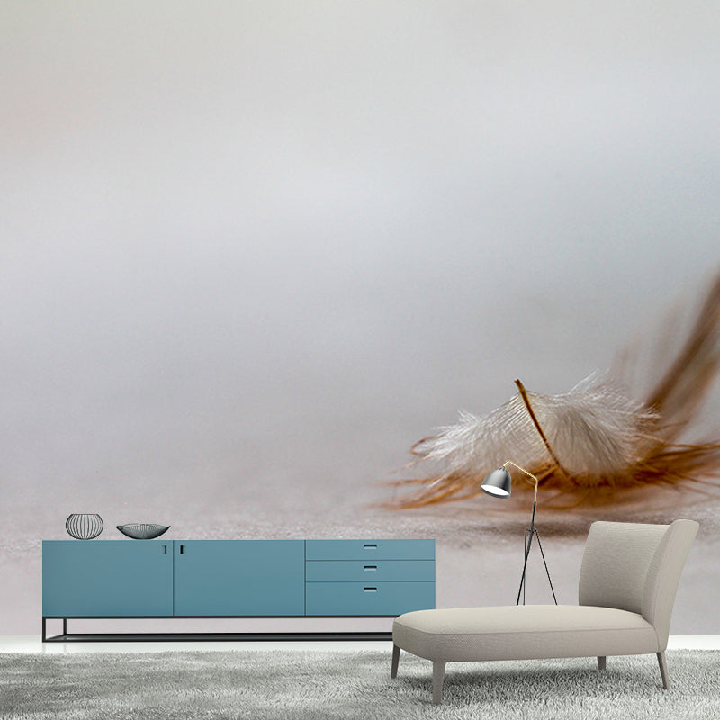 Photography Environment Friendly Mural Wallpaper Feather Bedroom Wall Mural