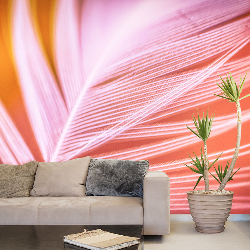 Modern Style Wall Mural Wallpaper Feather Bedroom Wall Mural
