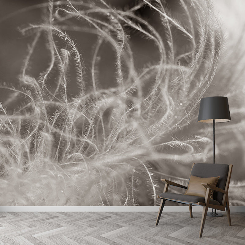 Washable Illustration Mural Wallpaper Feather Indoor Wall Mural