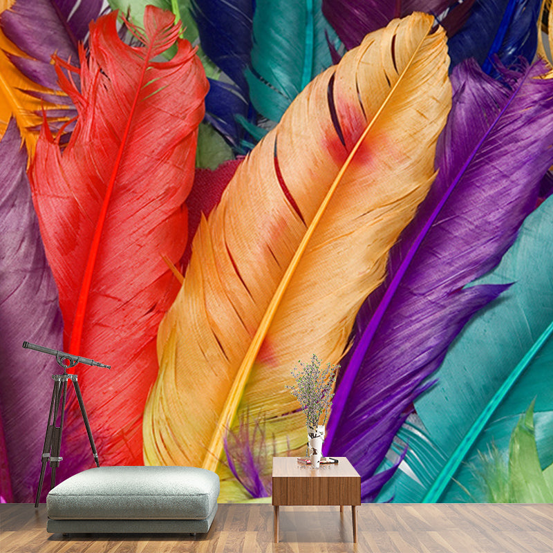 Feather Environment Friendly Mural Wallpaper Photography Bedroom Wall Mural