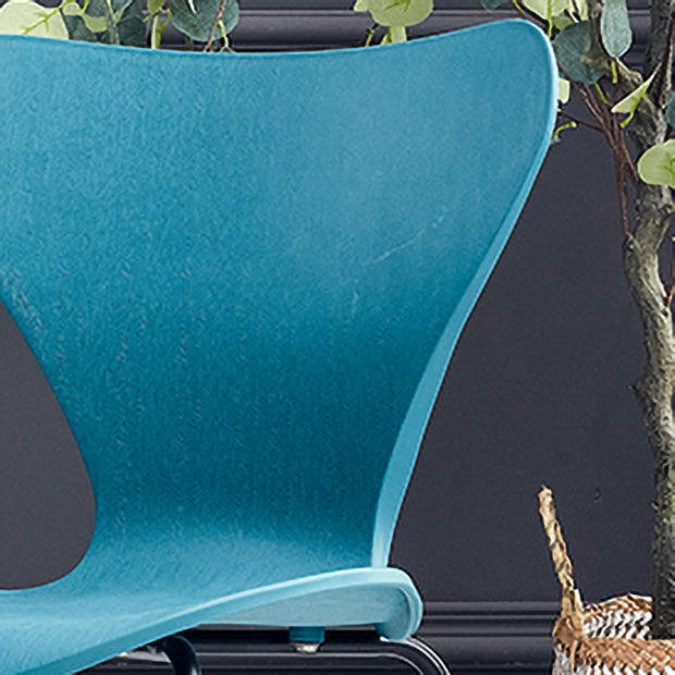 Sillas de comedor de metal contemporáneo, silla lateral sin brazos para cocina