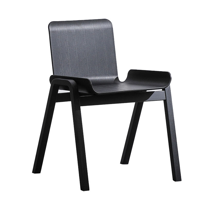 Eigentijdse stijl eetstoelen armloze stoelen voor keuken met houten benen