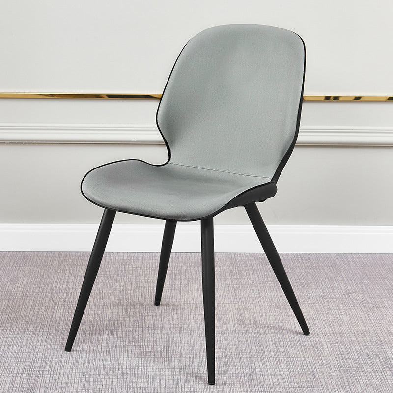 Zeitgenössischer Parsons Side Chair Mattes Finish Armless Chair für Brasserie