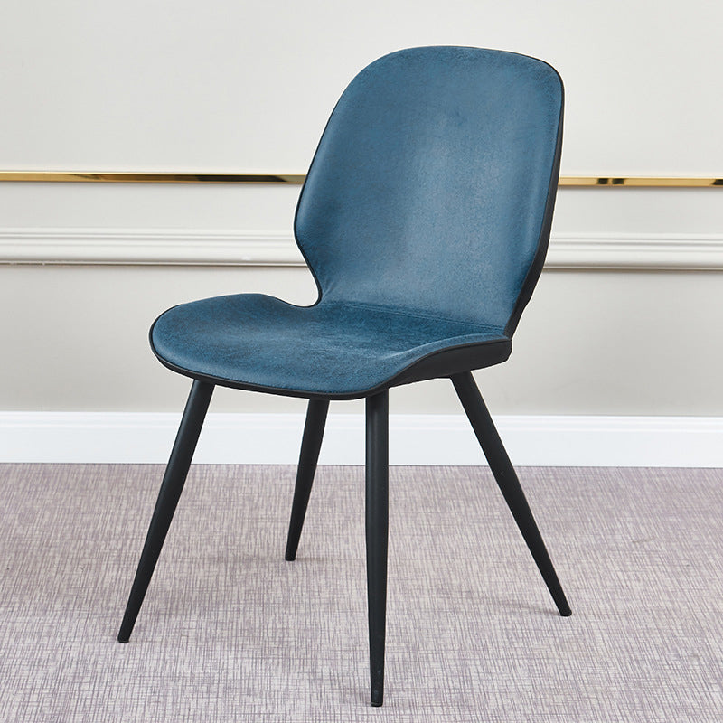 Zeitgenössischer Parsons Side Chair Mattes Finish Armless Chair für Brasserie
