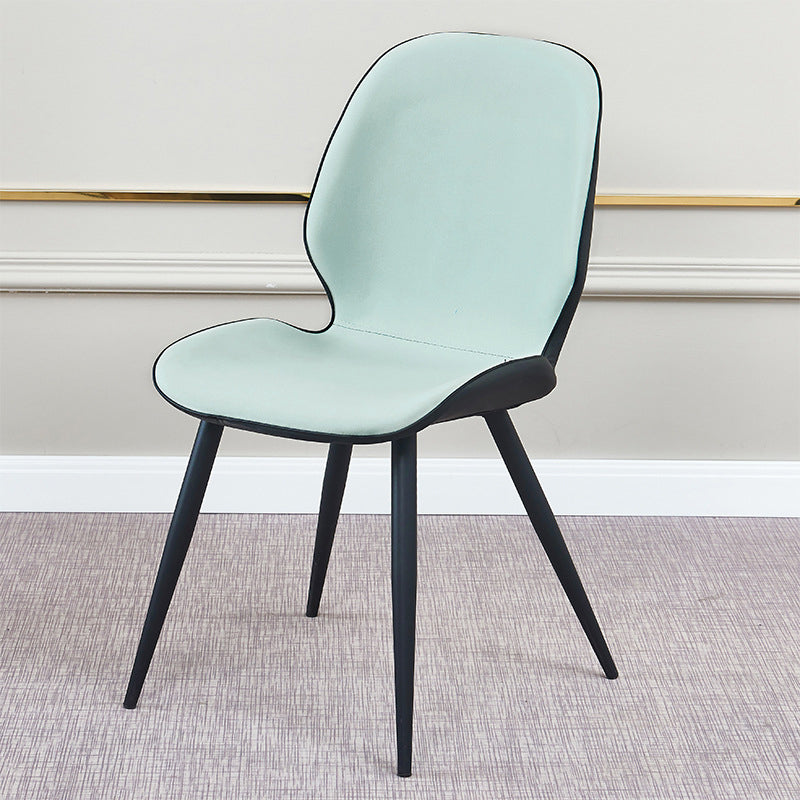 Zeitgenössischer Parsons Side Chair Mattes Finish Armless Chair für Brasserie