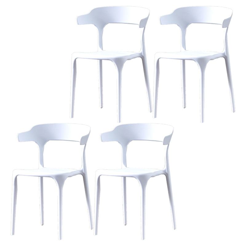 Skandinavischer Plastikküche Esszimmer Sessel offener Rückenstuhl