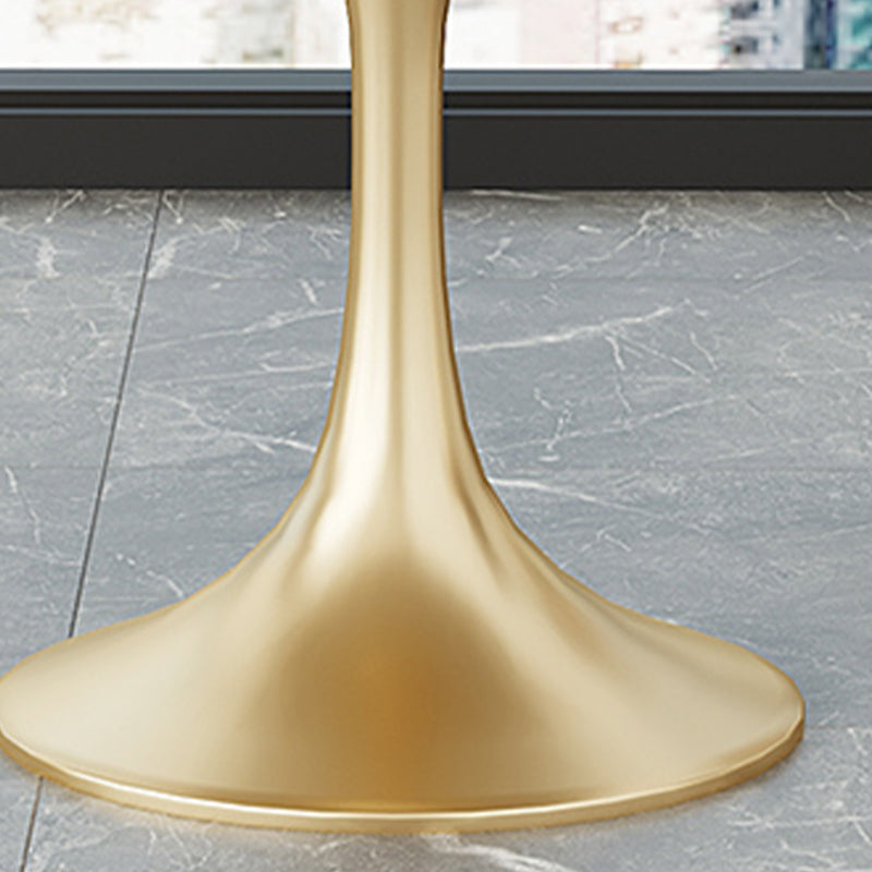 Modern 1/4/5 Pieces White Dining Set Round Sintered Stone Dining Table Set