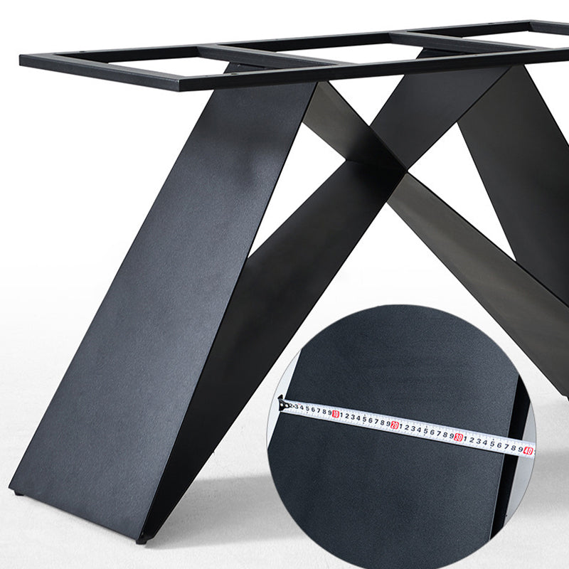 Contemporary 1/2/5/7 Pieces Dining Set Rectangle Sintered Stone Dining Table Set