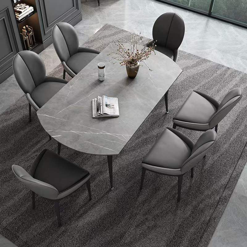 Modern 1/4/7 Pieces Dining Set Sintered Stone Dining Table for Home Use