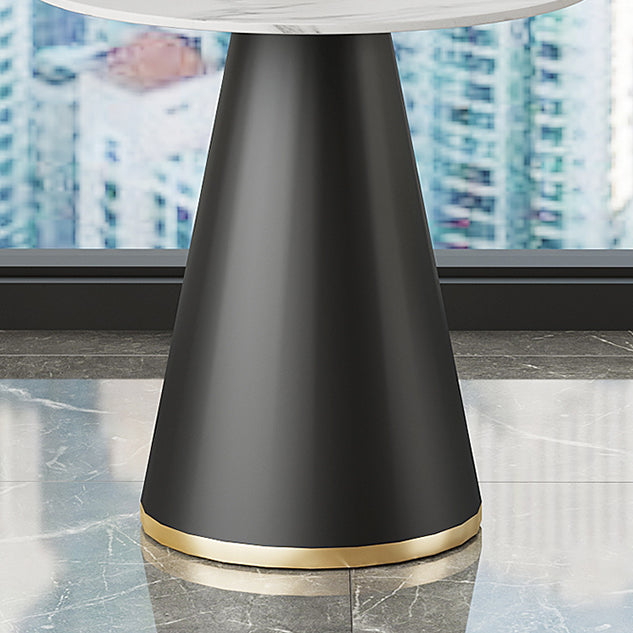 Pièces modernes 1/2/3/4/5 Pièces Ensemble de restauration Round Round White Dining Table Set à domicile