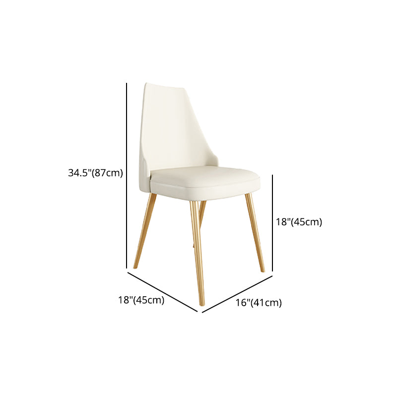 Glam 1/2/5/7 Pieces Dining Set Sintered Stone Dining Table Set with PU Leather Chairs