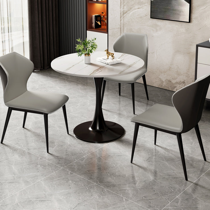 Stenen voetstuk eettafel eigentijdse stijl rond meubilair voor binnen