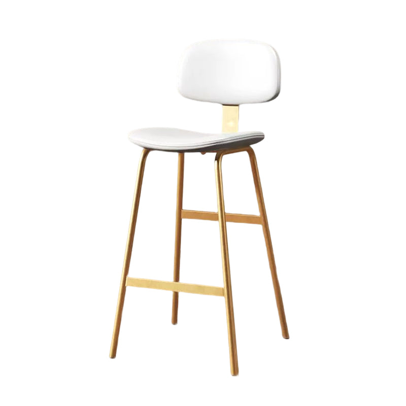 Barhocker im modernen Stil, Metallbeine, Eimer-Ledersitz, Barhocker für die Restaurantküche