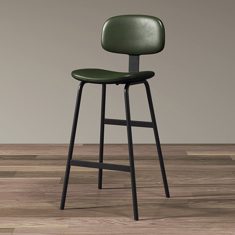 Barhocker im modernen Stil, Metallbeine, Eimer-Ledersitz, Barhocker für die Restaurantküche