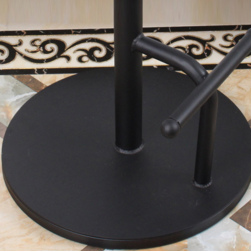 Modern Style Bar Chair with Adjustable Height Swivel Footrest Barstool for Counter Bar