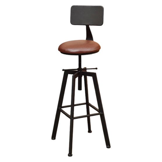 Cabresco de barra de estilo glamoroso con altura ajustable girando el asiento redondo del asiento en oro
