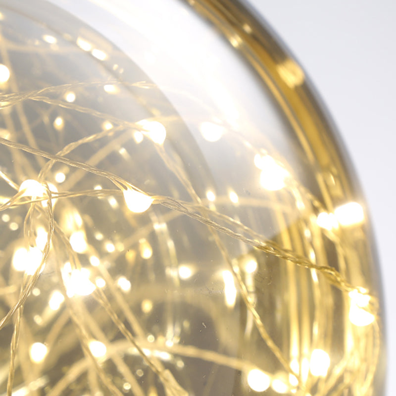 Zeitgenössische Inselleuchte Glasphere Island Lichter in Schwarz