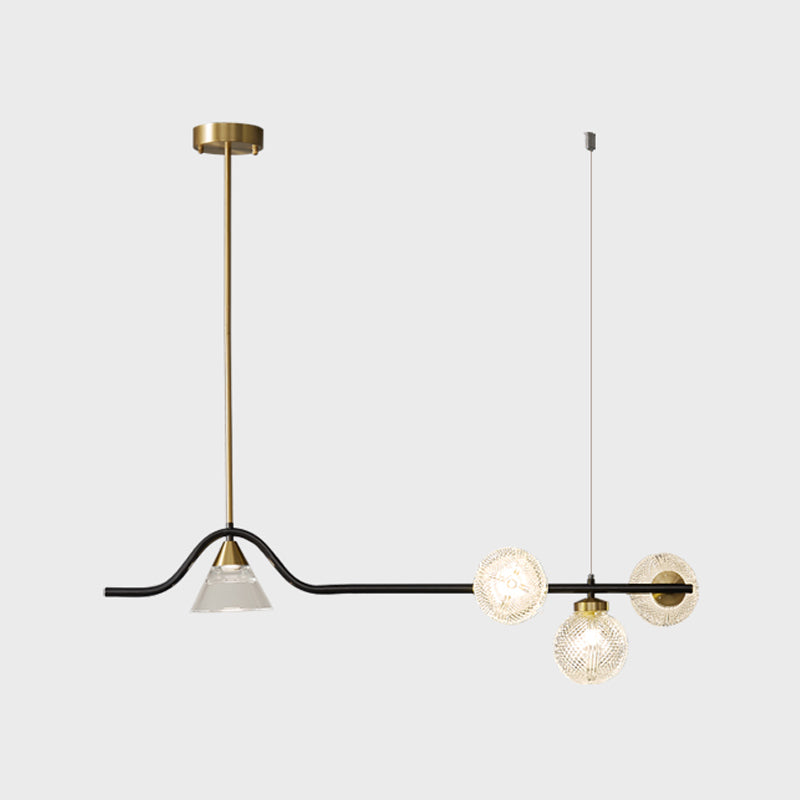 Contemporáneos de lámparas de la isla Sphere Sphere Island Lights para cocina