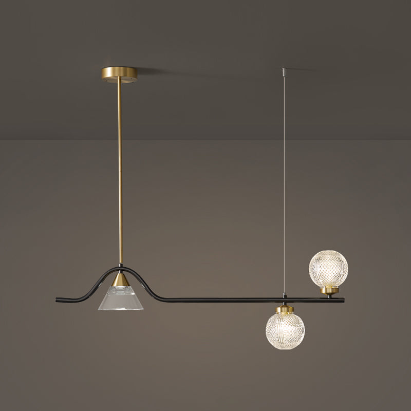 Contemporáneos de lámparas de la isla Sphere Sphere Island Lights para cocina