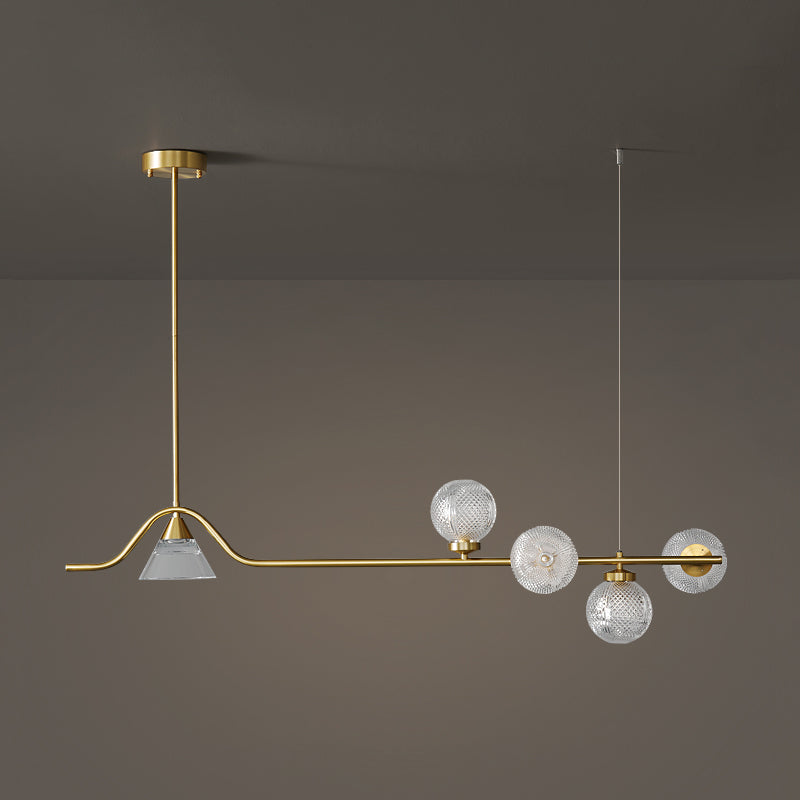 Contemporáneos de lámparas de la isla Sphere Sphere Island Lights para cocina