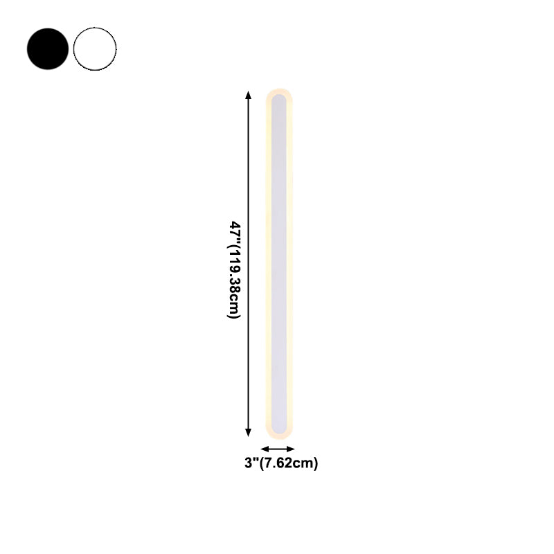 Lineare Form Metallwandbeleuchtung moderne 1-Licht-Wandleuchten