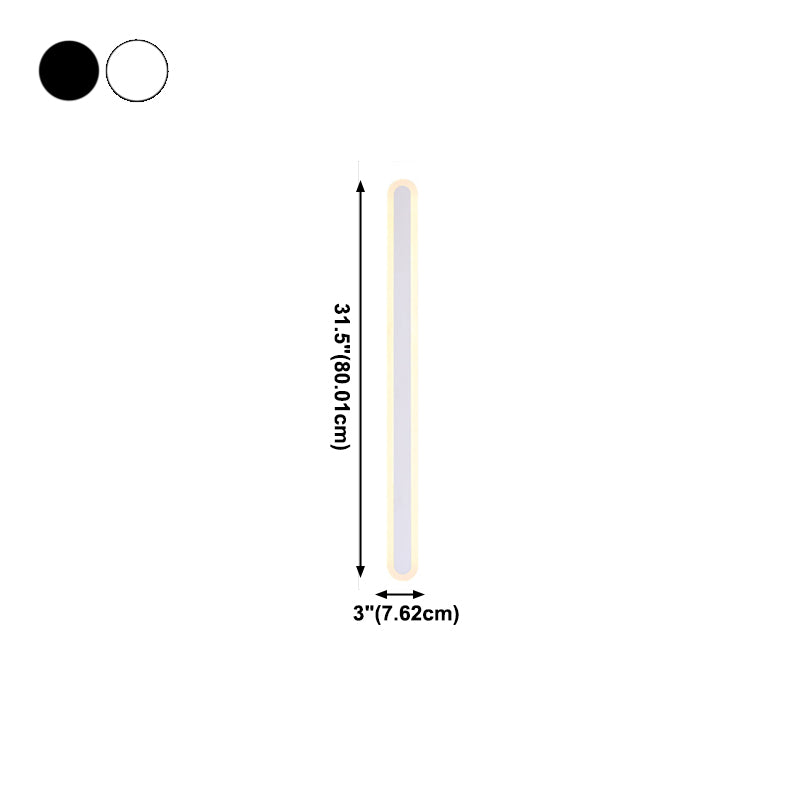 Lineare Form Metallwandbeleuchtung moderne 1-Licht-Wandleuchten