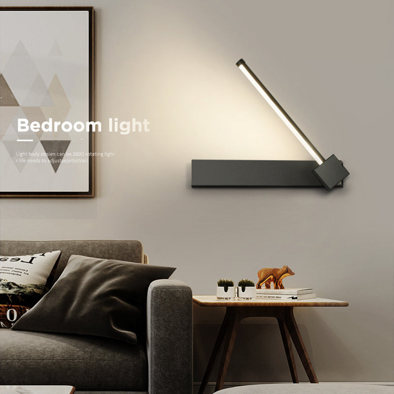 Forme linéaire 1 éclairage mural lumineux moderne luminaires muraux métalliques