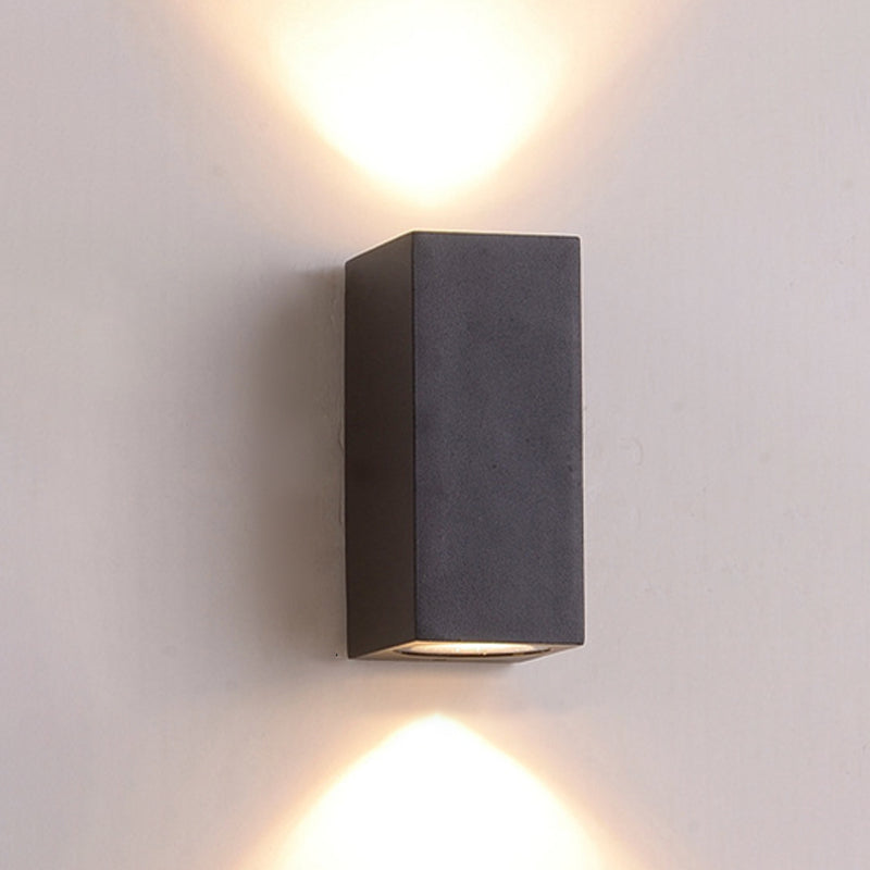 Multi -Lichter Geometrische Wandmontage moderner Metallwandscheibe in Schwarz