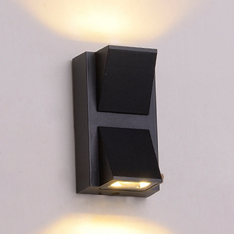 Multi -Lichter Geometrische Wandmontage moderner Metallwandscheibe in Schwarz