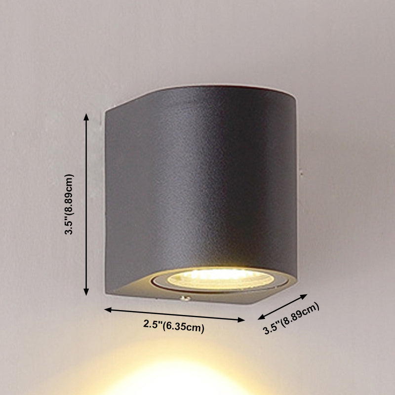 Multi -Lichter Geometrische Wandmontage moderner Metallwandscheibe in Schwarz