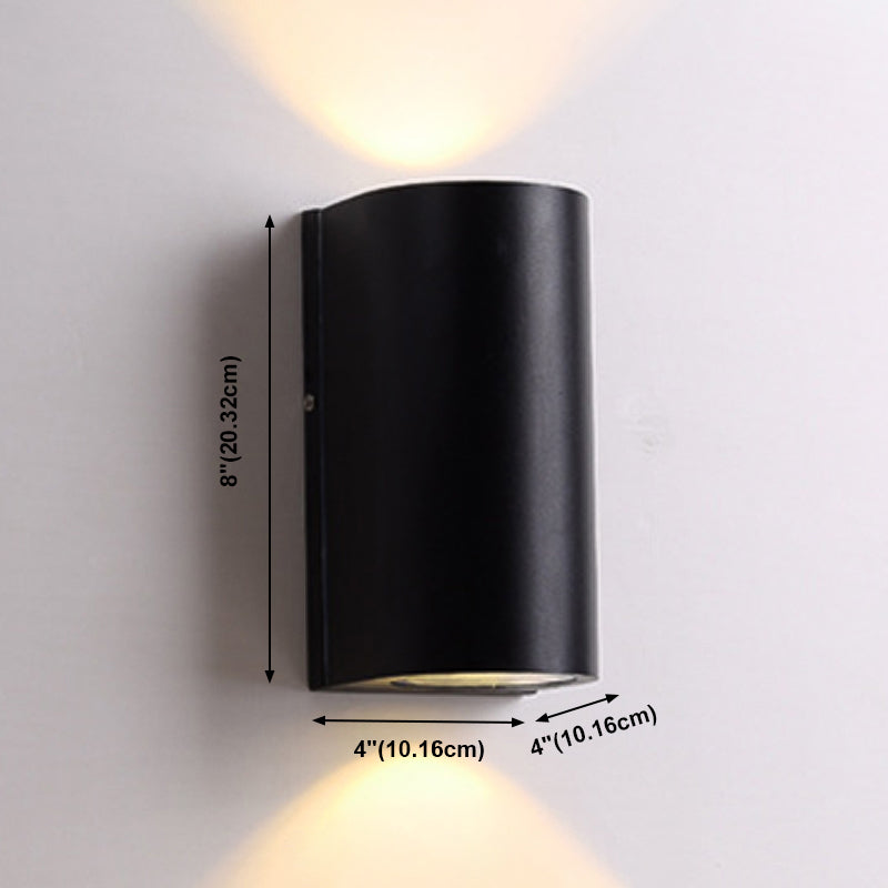 Multi -Lichter Geometrische Wandmontage moderner Metallwandscheibe in Schwarz