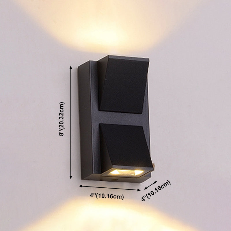 Multi -Lichter Geometrische Wandmontage moderner Metallwandscheibe in Schwarz