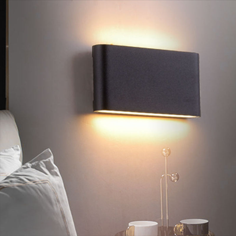 Acconde a parete in metallo a forma quadrata moderna illuminazione montata a 2 luci