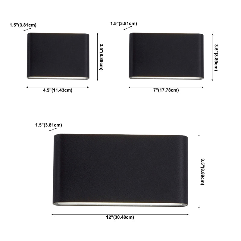 Acconde a parete in metallo a forma quadrata moderna illuminazione montata a 2 luci