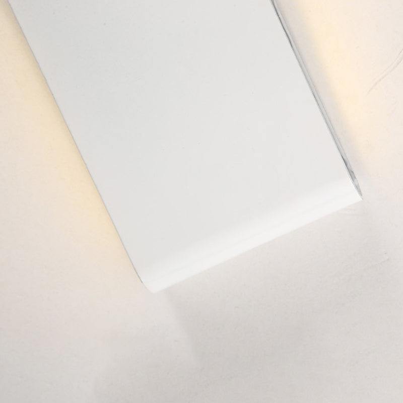 Acconde a parete in metallo a forma quadrata moderna illuminazione montata a 2 luci