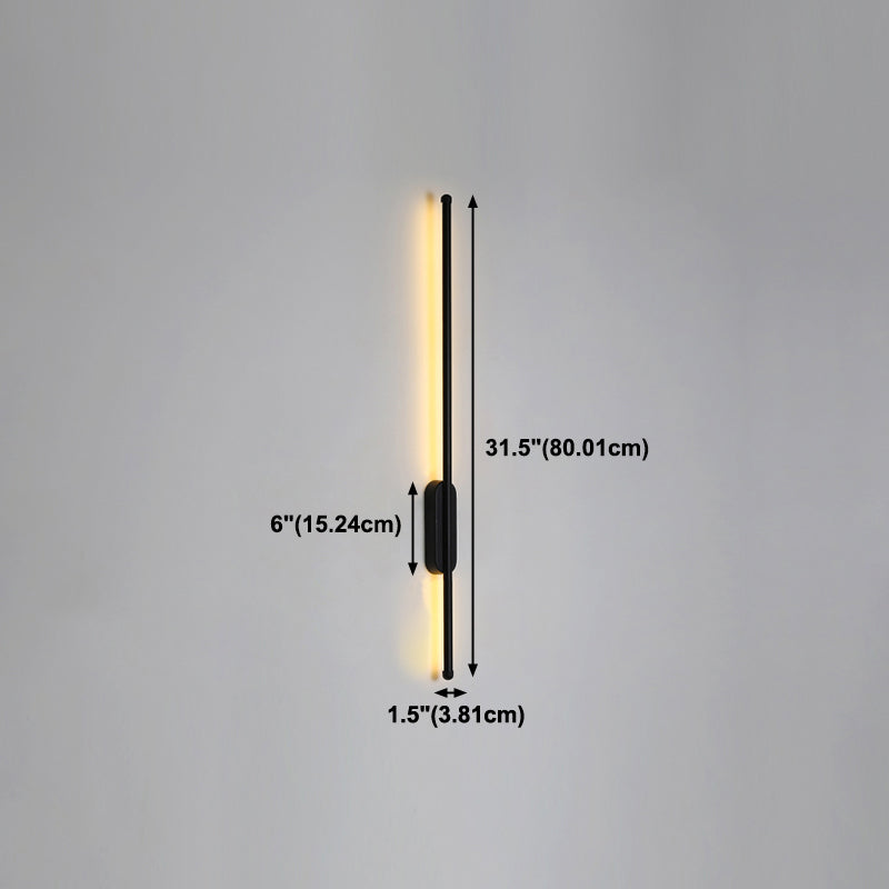 Moderner Stil Linearer Leuchten Leuchten Metall 1 Lichtwandbeleuchtung