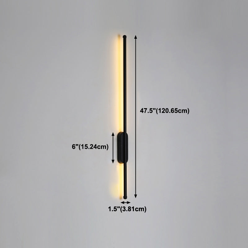 Moderner Stil Linearer Leuchten Leuchten Metall 1 Lichtwandbeleuchtung