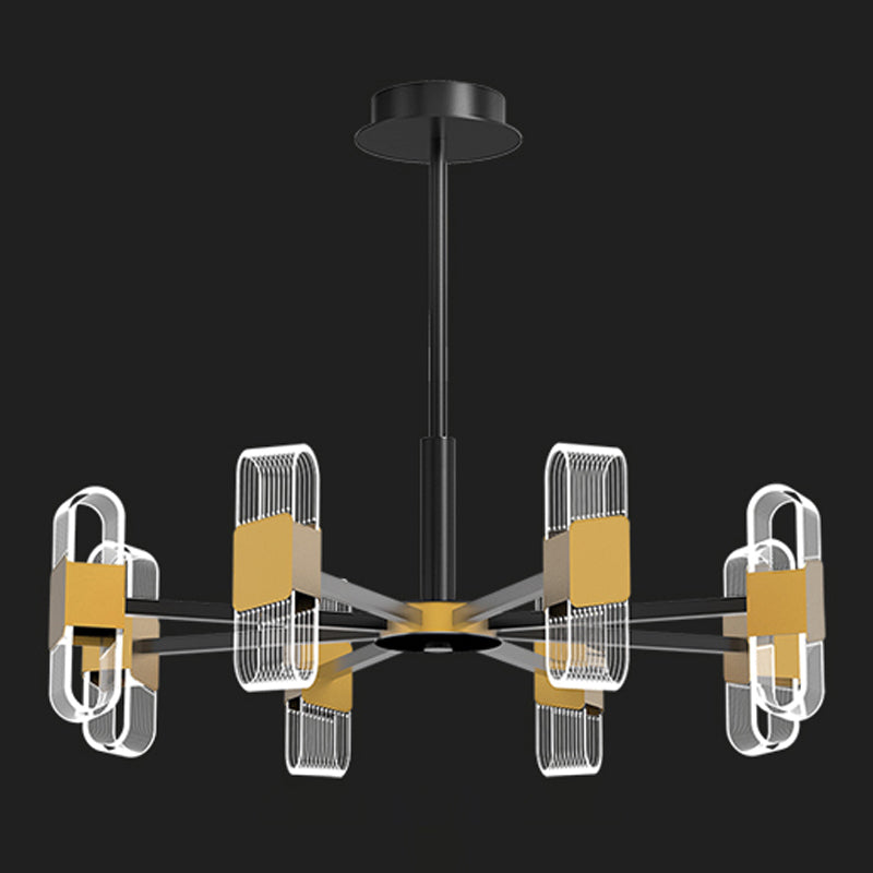 Living Room Modern Hanging Ceiling Lights Acrylic Sputnik Hanging Pendant Lamp