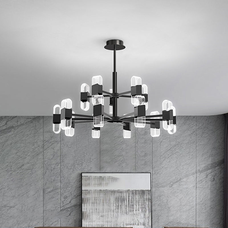 Living Room Modern Hanging Ceiling Lights Acrylic Sputnik Hanging Pendant Lamp