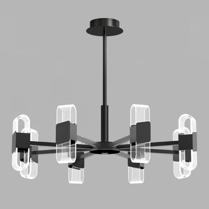Living Room Modern Hanging Ceiling Lights Acrylic Sputnik Hanging Pendant Lamp
