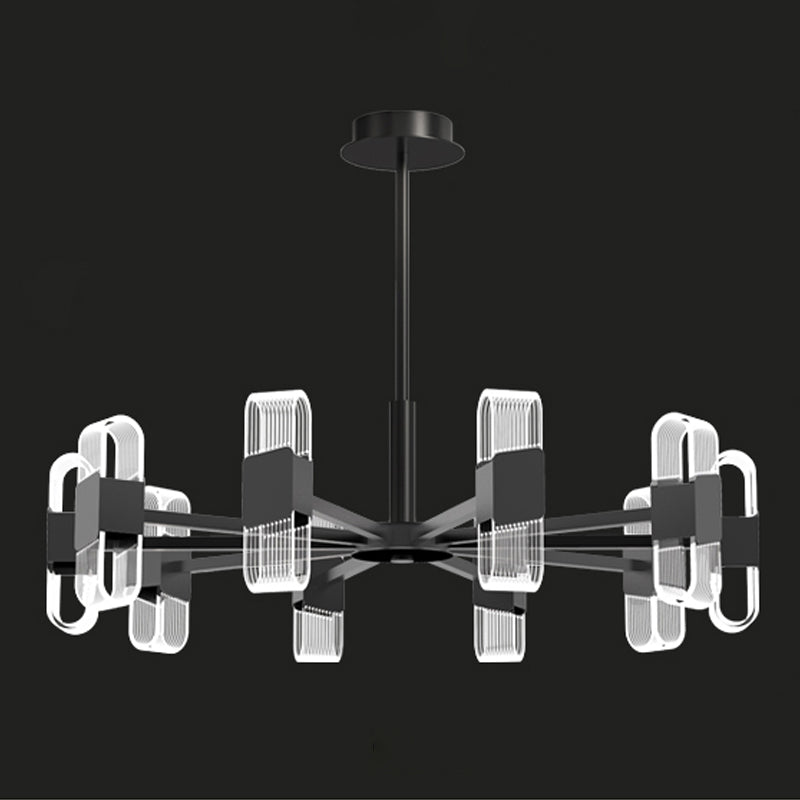 Living Room Modern Hanging Ceiling Lights Acrylic Sputnik Hanging Pendant Lamp