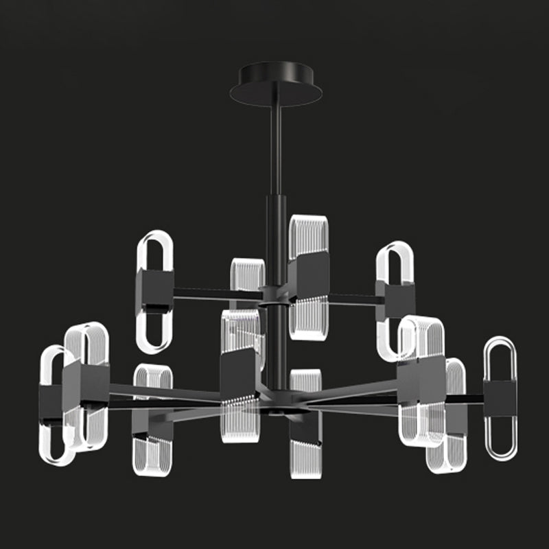 Living Room Modern Hanging Ceiling Lights Acrylic Sputnik Hanging Pendant Lamp