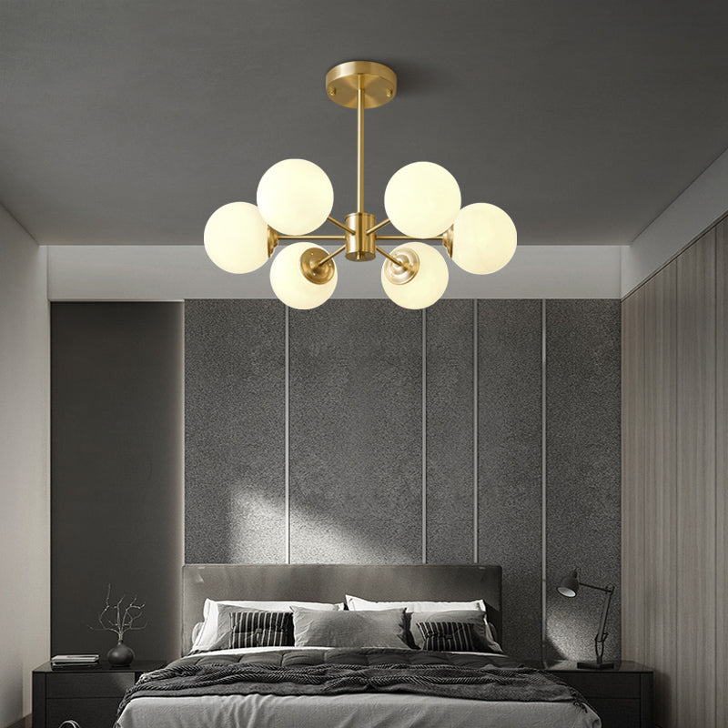 Contemporary Copper Pendant Light Global Hanging Light for Living Room