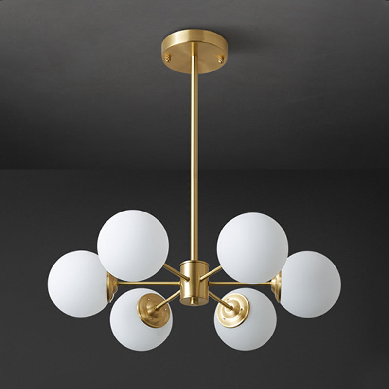 Contemporary Copper Pendant Light Global Hanging Light for Living Room