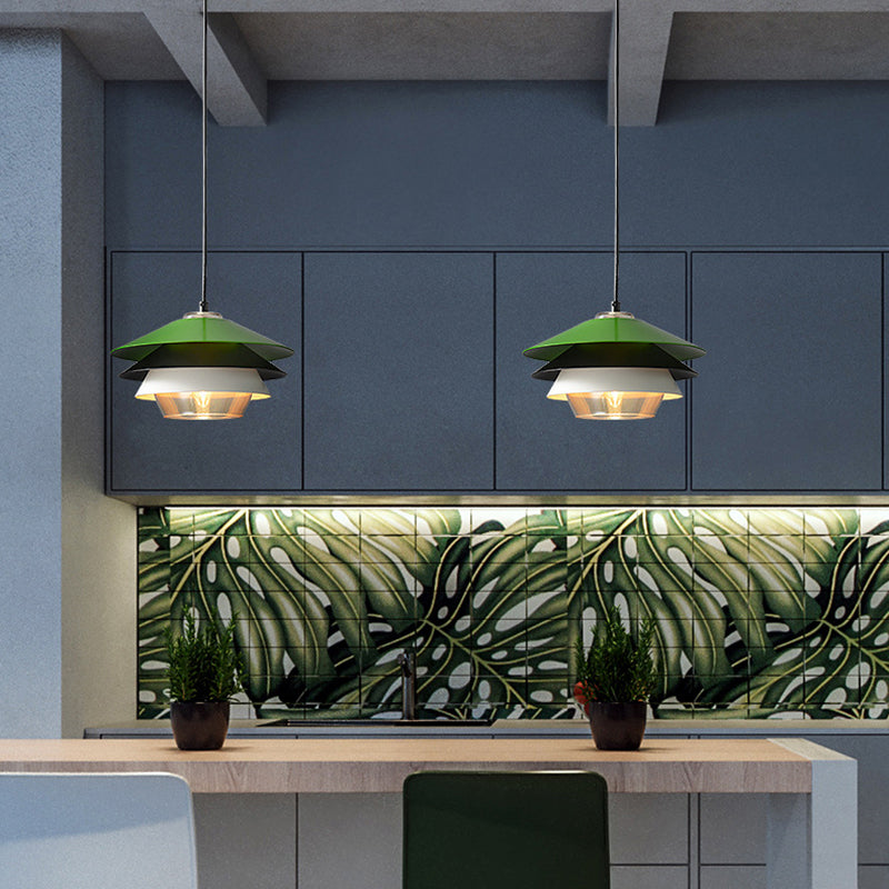 1-Licht-Scheibe hängende Leuchte-Leuchte-Glas-Pendellicht für Esszimmer