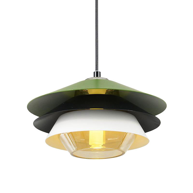 1-Licht-Scheibe hängende Leuchte-Leuchte-Glas-Pendellicht für Esszimmer