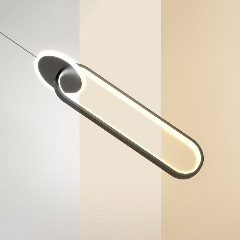 Luminaire pendentif linéaire noir