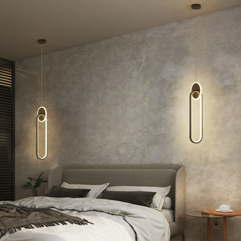 Luminaire pendentif linéaire noir